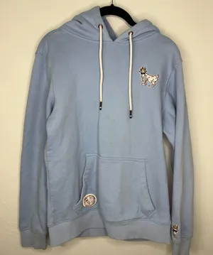 GOAT USA Hoodie Hooded Sweatshirt Size X-Small Baby Blue thumbnail 1