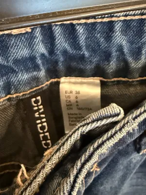 H&M Divided High Waist Wide Leg Ankle Jeans - 6 thumbnail 7