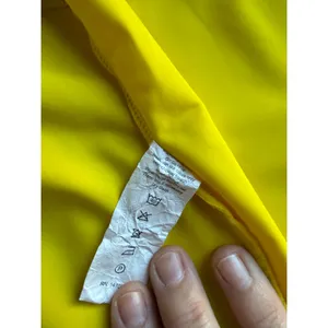 SwingDish Sleeveless Golf Polo Top Size Small Bright Yellow Quarter Zip Stretch thumbnail 6