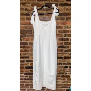 NWT Lulus Your Sweetie White Tie-Strap Column Maxi Dress Women's Size Large thumbnail 11