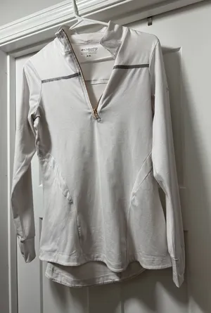Columbia Women's White Long-Sleeve Half-Zip Performance Top thumbnail 1