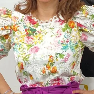 Floral blouse no strech thumbnail 1