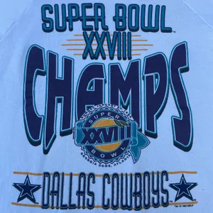 National Football League Rare Vintage 90s Dallas Cowboys Champions White Graphic Crewneck Sweater thumbnail 3