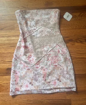 Altar'd State Dress Mini Strapless thumbnail 1
