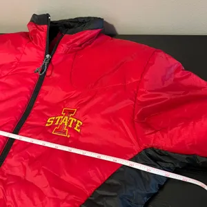 Tri-Mountain Iowa State Cyclones Jacket Women's Small Red Black Puffer Full Zip thumbnail 10