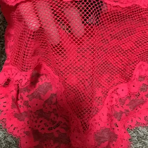 Victorias Secret Sexy Red lace Teddy thong mesh on butt size woman small thumbnail 6