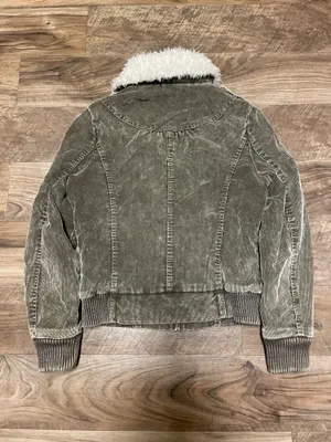 BNCI Olive Green Sherpa Collar Women's Corduroy Jacket Size Medium thumbnail 9