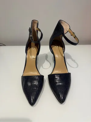 Ann Taylor Dark Navy Heels Size 8 thumbnail 2