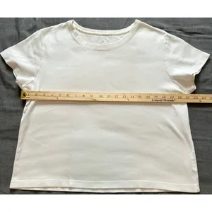 White Stag Women XL White Short Sleeve Crew Neck 100% Cotton T-Shirt thumbnail 14