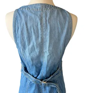 Free People We The Free Out Of Office Vest Dress in Busy Blue thumbnail 10