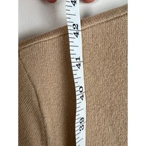 Ralph Lauren Cashmere Blend Short Sleeve Knit Sweater Dress Camel Tan M thumbnail 5