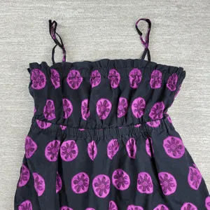 Free People Leanna Dress Womens M Black‎ Purple Bandeau Summer Boho Empire thumbnail 10