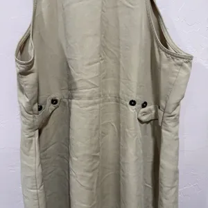 Directives Lyocell Khaki Jumper Dress overall dress Pockets Adjustable Straps thumbnail 7