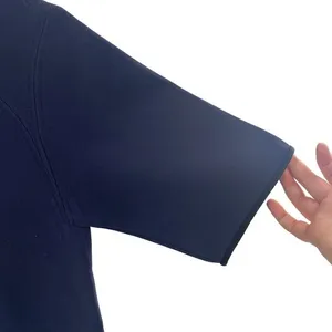 Wilfred Le Fou XS Scuba Shirt Dress Dark Blue Black Contrast Old Money‎ Preppy thumbnail 4