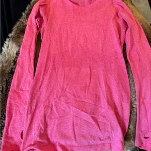 Lululemon pink swiftly tech long sleeve thumbnail 1