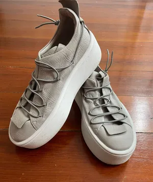 Puro Secret Platform Sneakers EU 36 Gray Leather Made Germany Avant Garde thumbnail 1