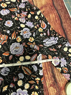 Ann Taylor Floral Long Sleeve Blouse Size L thumbnail 3
