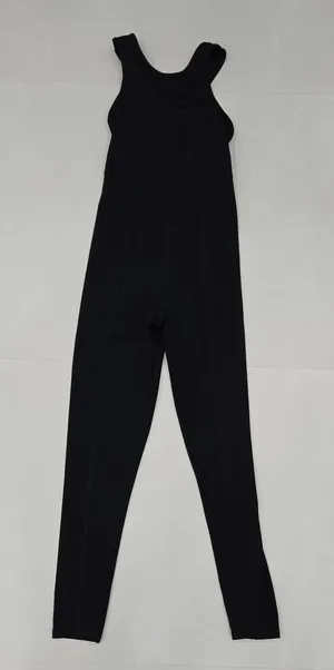 NEW Black Crisscross Open-back Activewear Jumpsuit Size XS/S thumbnail 1