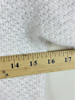 Butter Soft Fuzzy Knit V Neck Balloon Sleeve Sweater Ivory Hollister S Cozy thumbnail 10