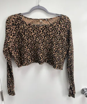 Cropped Long Sleeve Top thumbnail 1