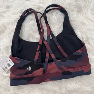 Lululemon Energy Bra Heritage 365 Camo Smoky Red Night Sea Multi Size 2 W2BHES thumbnail 7