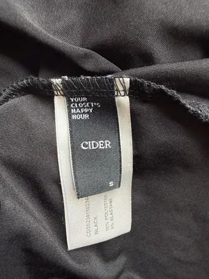 Cider Black Full Length Silky Slip Dress Size S thumbnail 5