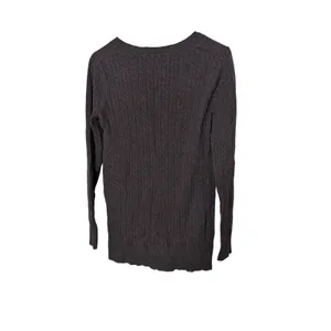 Eddie Bauer Womens Brown Cable Knit V-Neck Button Front Cardigan Sweater MT thumbnail 9