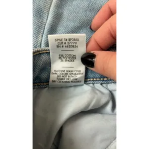Blank‎ NYC High Rise Skinny Jeans 29 Light Blue Raw Hem BP385J thumbnail 5