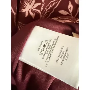 Express burgundy‎ chiffon mini dress Sheer Sleeve Tiered Cottage Small thumbnail 4