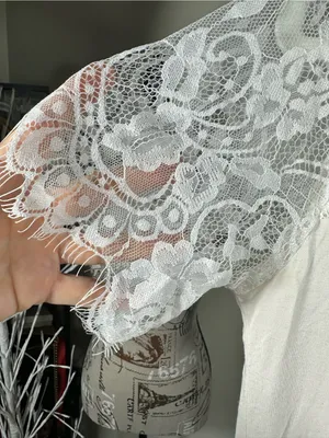 X316. VICI Cream Lace Sleeve V-Neck Blouse thumbnail 4