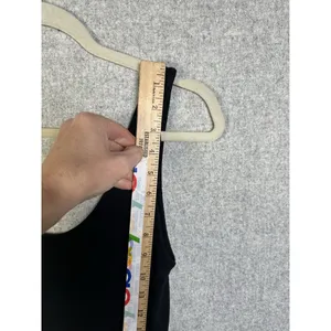 Zara Knit‎ Tank Dress Large Black Bodycon Tie Side Sexy Comfort Scoop Neck thumbnail 7