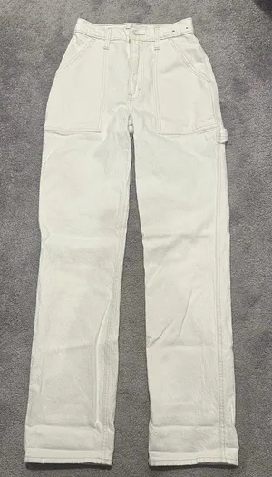 Abercrombie Fitch 24 Regular '90s Straight Jean Curve Love High Rise Utility thumbnail 1