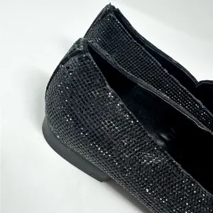 NEW Steve Madden Riski Black Rhinestone Studded Loafers, NEW, Size 6, MSRP $99 thumbnail 8