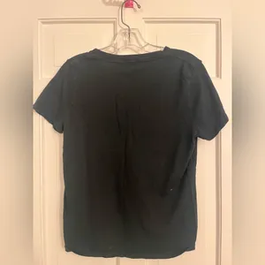 Reformation Jeans V-Neck Tee Black Extra Small thumbnail 3