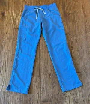 Figs Technical Collection blue high rise pockets scrubs small thumbnail 2