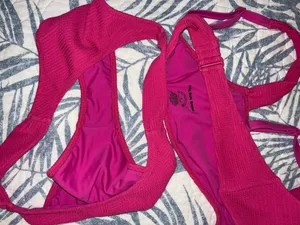 PacSun Swim Scrunch Bikini Set Pink thumbnail 4