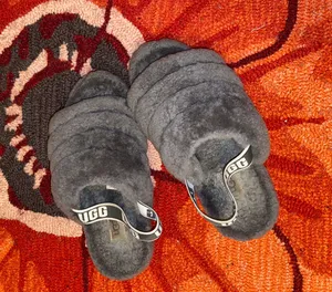 UGG Gray Slippers thumbnail 1
