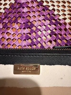 kate spade Striped Shoulder Bag in Black, Cream & Tan thumbnail 2