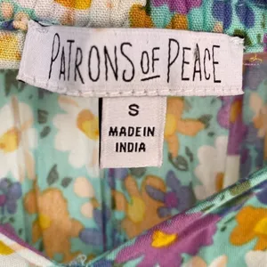 Patrons of Peace Mini Dress Babydoll Cottagecore Floral Smocked Tiered Easter‎ thumbnail 7