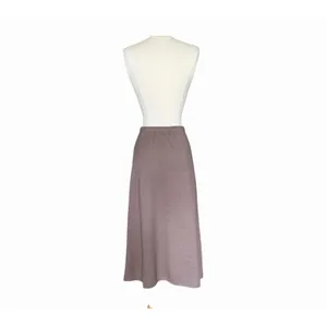 OGL Timeless Flared Maxi Skirt Heather Brown Drawstring Waist XS NWT thumbnail 5