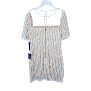 Lulus Smile A Minute White Embroidered Mini Dress NWT Medium thumbnail 8