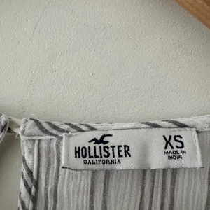 Hollister White Striped Long Sleeve Lace Detail‎ Top thumbnail 6
