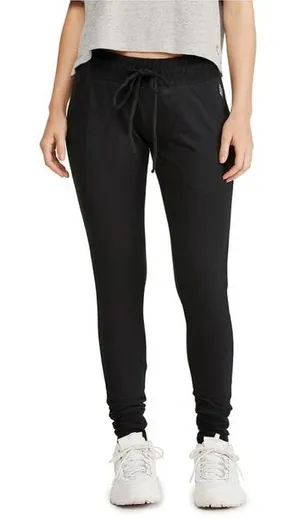 Free People Sunny Skinny Sweatpants In Black thumbnail 1