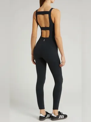 🖤 FP Movement‎ Never Better Jumpsuit Size XS Strappy Back Activewear 🏃‍♀️ thumbnail 2