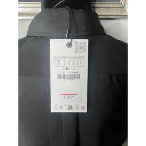 NWT Zara Black Cropped Button Down Top Small thumbnail 5