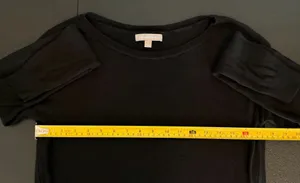 Banana Republic Black Side Zip Long Sleeve Sweater‎ Size S thumbnail 7