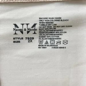 Naomi & Nicole Inside Magic High Waist Thigh Slimmer Shapewear 7929 Beige‎ 2X thumbnail 3