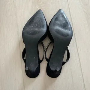Lulus Black Tito Black Suede Rhinestone Pointed-Toe Mules thumbnail 8