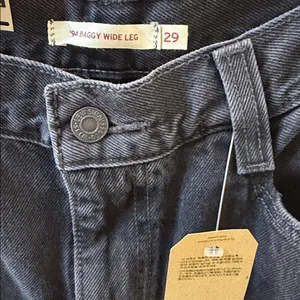 NWT Levi's 94 Baggy Wide Leg Jeans Women's Over Exposure Mid Rise- 29 x 31"‎ thumbnail 7