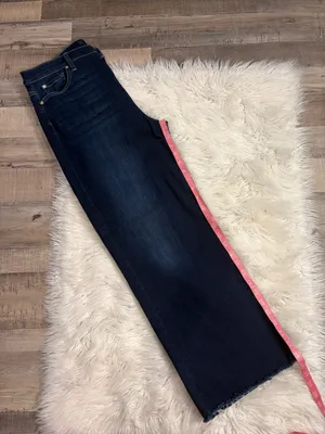 7 For All Mankind Cropped Alexa high rise straight relaxed stretch jeans 32 thumbnail 12